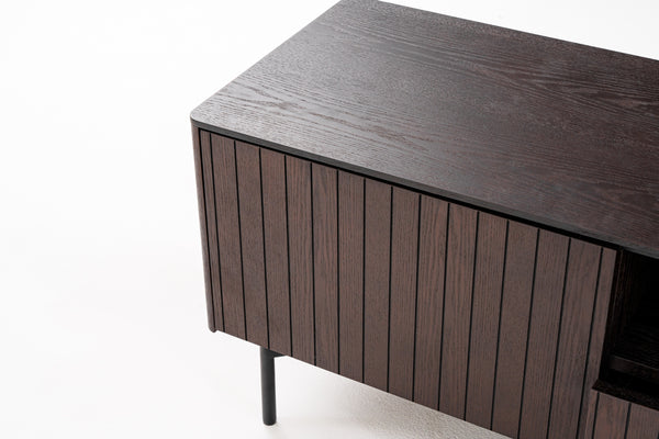 Modrest Calhoun Modern Smoked Ash Tv Stand Model VGDWJ9737-BRN-TV