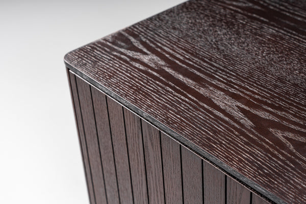 Modrest Calhoun Modern Smoked Ash Tv Stand Model VGDWJ9737-BRN-TV