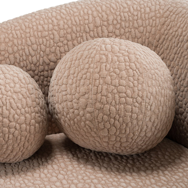 Divani Casa Calico Contemporary Tan Fabric 3 Seat Sofa Model VGOD-ZW-20019-TAN-3