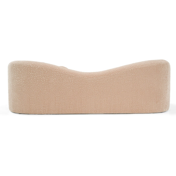 Calico Contemporary Tan Fabric 3-Seat Sofa