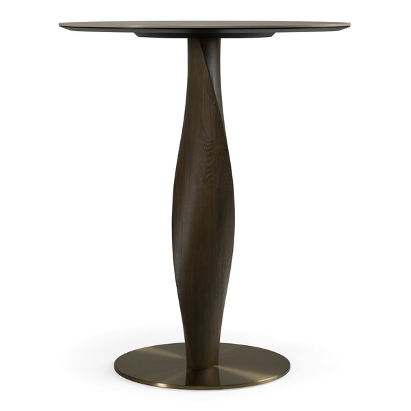 Calvary Mid-Century Modern Ceramic + Grey Ash Bar Table