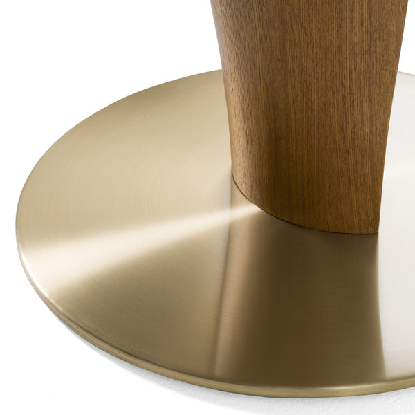 Modrest Calvary Mid Century Modern Ceramic & Walnut Bar Table Model VGCS-BT-22100-WAL