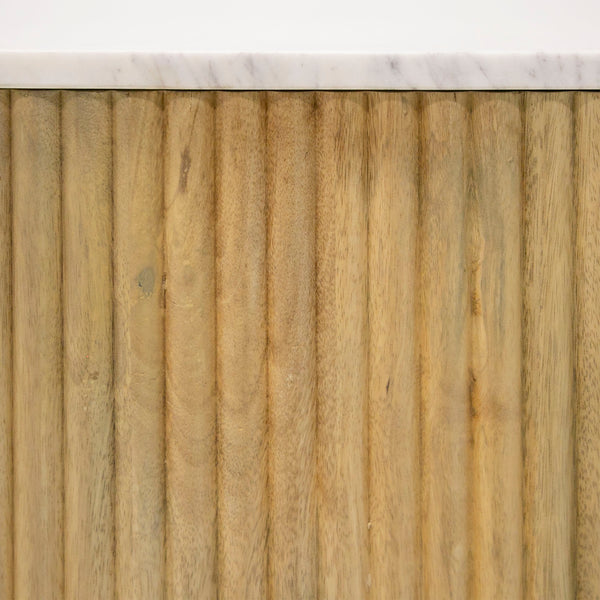 Modrest Cambridge White Marble & Mango Tv Stand Model VGEDRID118002-TV