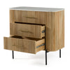 Cambridge White Marble & Mango 3 Drawer Dresser