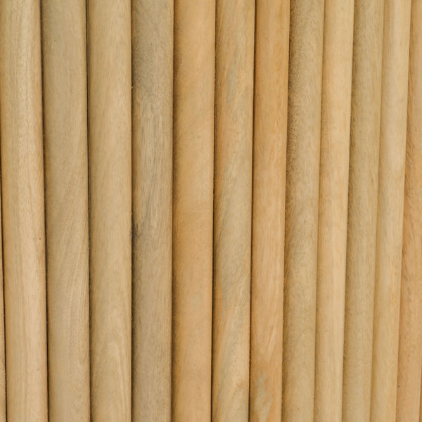 Modrest Cambridge White Marble & Mango Round Coffee Table Model VGEDRID108008-CT