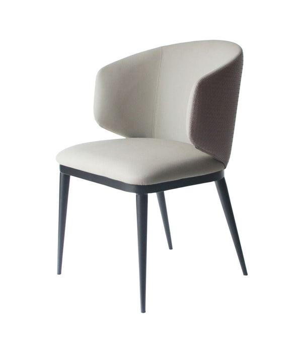 Modrest Caplan Modern Beige Leatherette Dining Armchair Model VGYFDC1102-BEI-DC