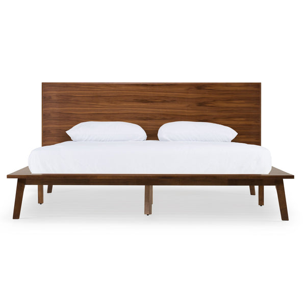 Queen Modrest Carmen Mid Century Modern Walnut Bed Model VGMABR-79-BED-Q