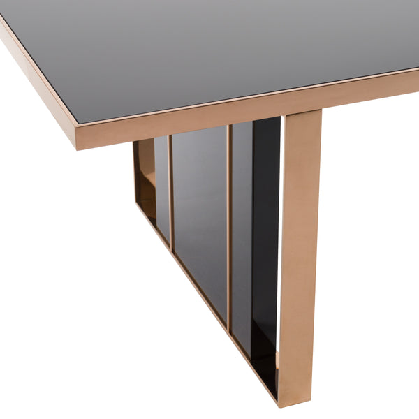 Nova Domus Cartier Modern Black & Rosegold Dining Table Model VGVCT-A002