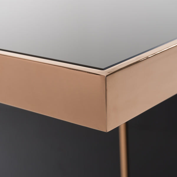 Cartier Modern Black & Rosegold Dining Table