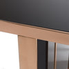 Cartier Modern Black & Rosegold Dining Table
