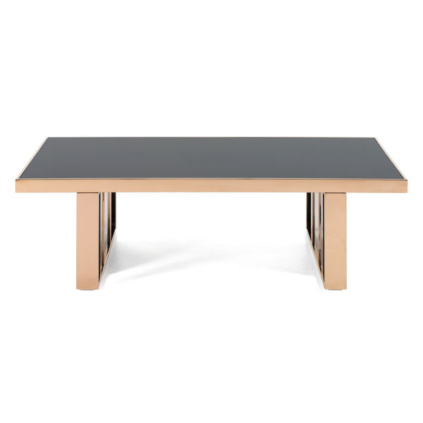 Nova Domus Cartier Modern Black & Rosegold Coffee Table Model VGVCCT-A002