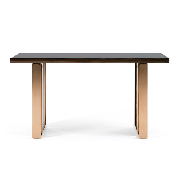 Nova Domus Cartier Modern Black & Rosegold Console Table Model VGVCK-A002