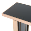 Cartier Modern Black & Rosegold Console Table