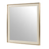Cartier Modern Beige Shagreen & Brushed Brass Mirror