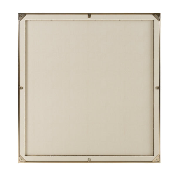 Nova Domus Cartier Modern Beige Shagreen Brushed Brass Mirror Model VGVC-J-A002-MR