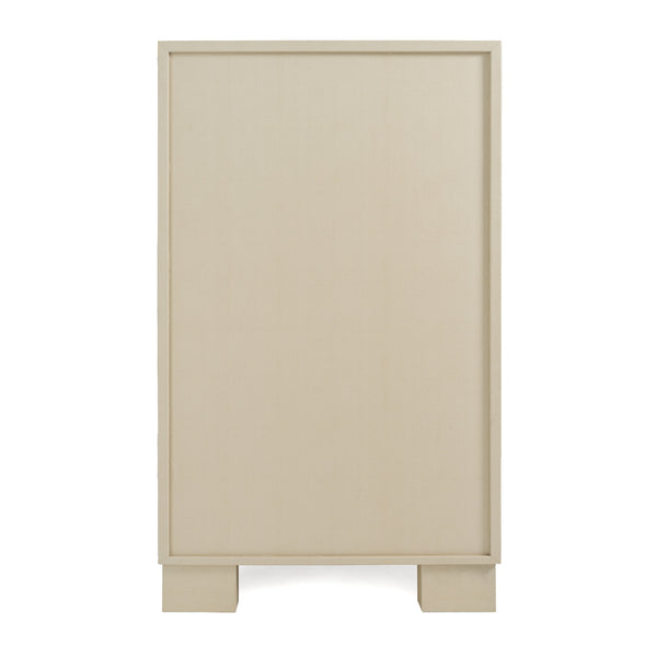 Nova Domus Cartier Modern Beige Shagreen And Brushed Brass Chest Model VGVC-J-A002-CH