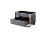 Modrest Cartier Queen Modern Black & Rose Gold Bed With Nightstands Model VGVCBD-A002-BLK-BED-2NS-SET-Q
