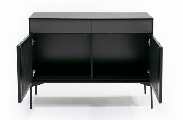 Casper Modern Mid Century Black Oak Buffet