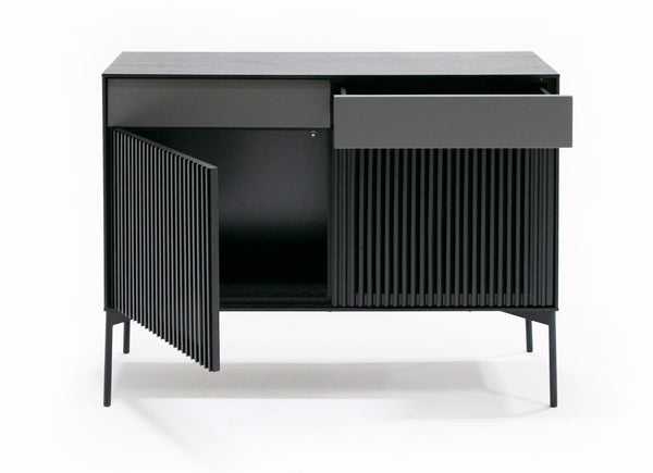 Casper Modern Mid Century Black Oak Buffet