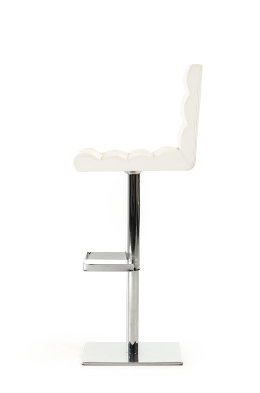 Modrest Kasey Modern White Bar Stool Model VGCBT-1066CN-WHT