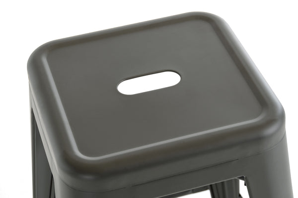 Dink Modern Grey Metal Bar Stool (Set Of 4) Model VGCBT-5825-GRY