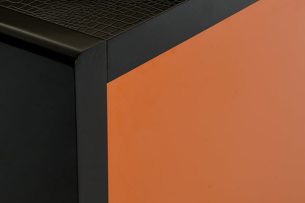 A&X Talin Modern Black Crocodile & Rosegold Buffet Model VGUN106-180-CROC