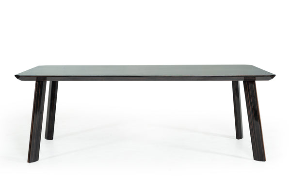 Modrest Chadwick Modern Ebony & Rosegold Dining Table Model VGHB297T3-EBN