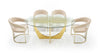 Modrest Chambers Glass & Gold Dining Table Model VGGM-DT-DOLORES-DT