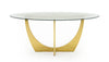 Modrest Chambers Glass & Gold Dining Table Model VGGM-DT-DOLORES-DT