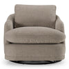 Divani Casa Chantry Modern Grey Sand Fabric Swivel Accent Chair Model VGKK-KF.8592-CHR-SAND