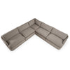 Divani Casa Chantry Modern Grey Sand Fabric Sectional Sofa Model VGKK-KF.8592-SECT-SAND