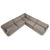 Divani Casa Chantry Modern Grey Sand Fabric Sectional Sofa Model VGKK-KF.8592-SECT-SAND
