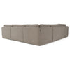 Divani Casa Chantry Modern Grey Sand Fabric Sectional Sofa Model VGKK-KF.8592-SECT-SAND