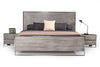 Modrest Charlene Modern Grey Elm & Stainless Steel Bedroom Set Model VGVC-CHARLENE-SET