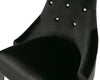 A&X Charlotte Black Velour Dining Chair (Set Of 2) Model VGUNAA031