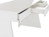 Chelsey- Modern White and Stainless Steel Desk