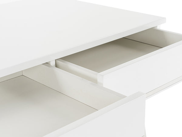 Modrest Chelsey Modern White And Stainless Steel Desk Model VGBB-MQ2102-W-D