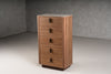 Modrest Chelton Contemporary Walnut And White Ceramic Chest Model VGHB-402W-CT