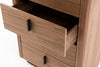 Modrest Chelton Contemporary Walnut And White Ceramic Chest Model VGHB-402W-CT