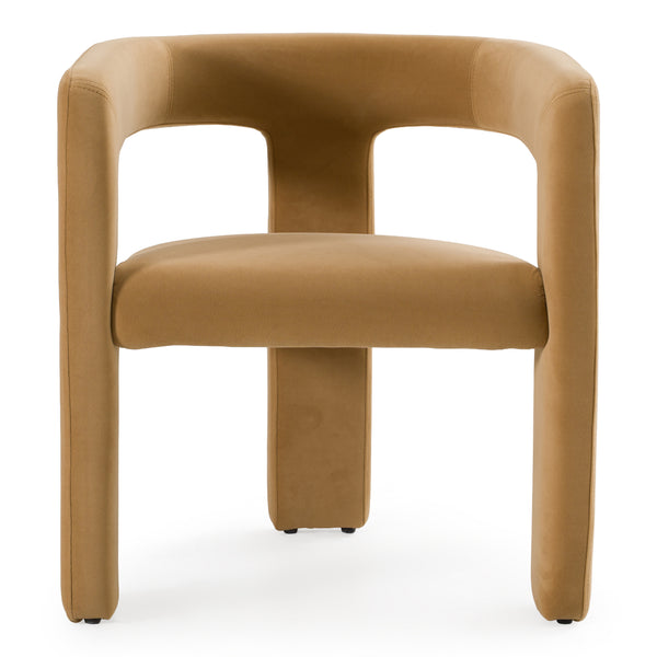 Cherish Modern Tan Fabric Dining Chair