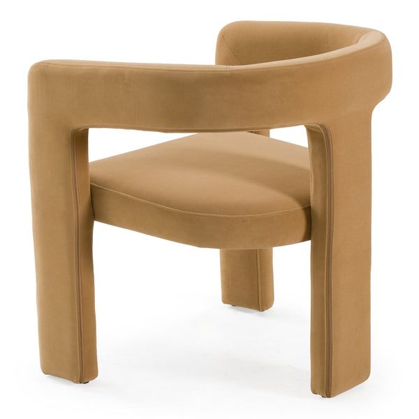 Cherish Modern Tan Fabric Dining Chair