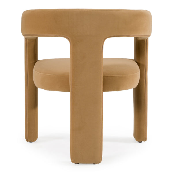 Cherish Modern Tan Fabric Dining Chair