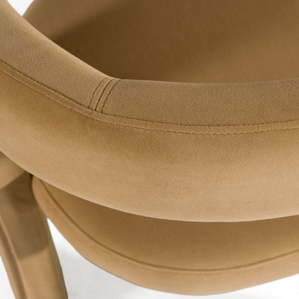 Cherish Modern Tan Fabric Dining Chair