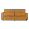 Chevak Modern Brown Leather Sofa w/ 2 Recliners