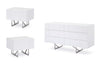 Modrest Chrysler Modern White 4 Piece Bedroom Set Model VGVCBD8978-4PCSET-WHT