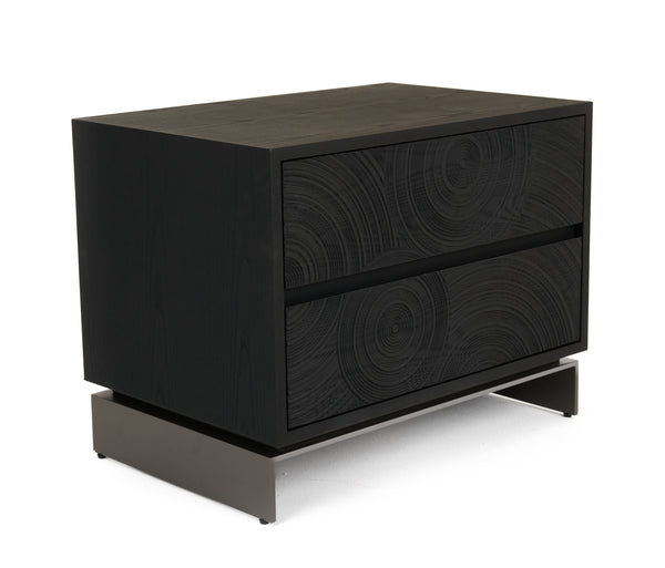 Lamod Cirque Modern Black Ash Nightstand Model VGVC-N2368