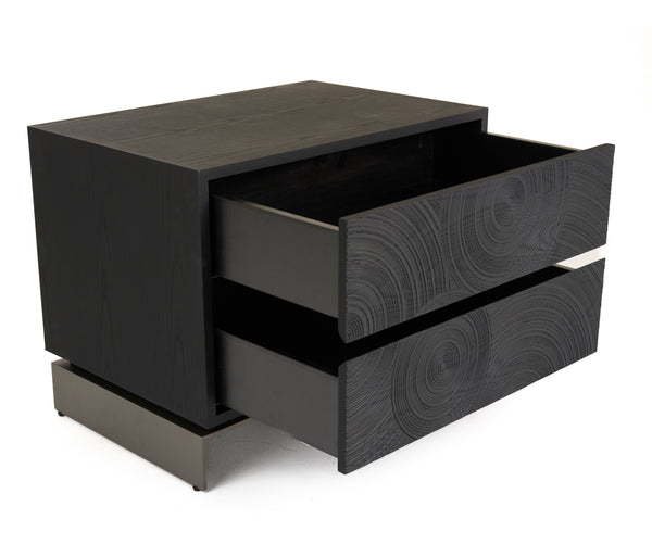 Lamod Cirque Modern Black Ash Nightstand Model VGVC-N2368