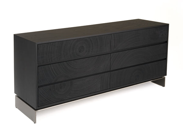 Cirque Modern Black Ash Dresser