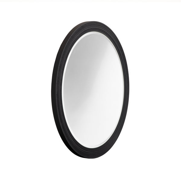 Lamod Cirque Modern Black Ash Round Mirror Model VGVC-J2368-M