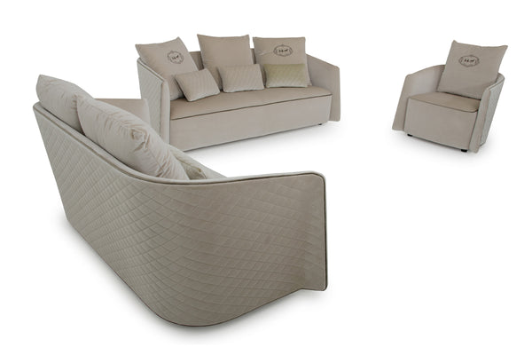 A&X Talin Modern Beige Fabric Sofa Set Model VGUNCK006